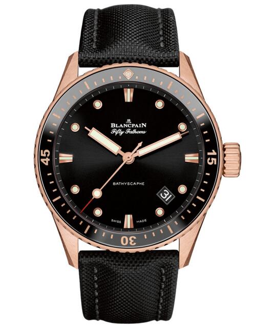 Replica Blancpain Fifty Fathoms Bathyscaphe 5000-36S30-B52 A watch
